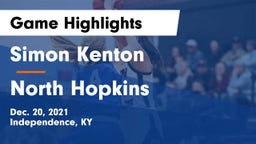 Simon Kenton  vs North Hopkins  Game Highlights - Dec. 20, 2021