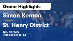 Simon Kenton  vs St. Henry District  Game Highlights - Jan. 18, 2022