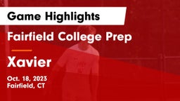 Fairfield College Prep  vs Xavier  Game Highlights - Oct. 18, 2023