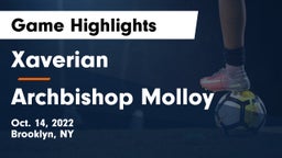 Xaverian  vs Archbishop Molloy  Game Highlights - Oct. 14, 2022