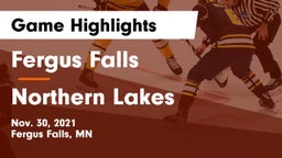 Fergus Falls  vs Northern Lakes Game Highlights - Nov. 30, 2021