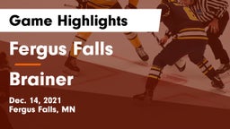 Fergus Falls  vs Brainer Game Highlights - Dec. 14, 2021
