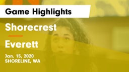 Shorecrest  vs Everett  Game Highlights - Jan. 15, 2020