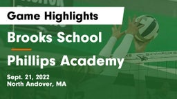 Brooks School vs Phillips Academy Game Highlights - Sept. 21, 2022