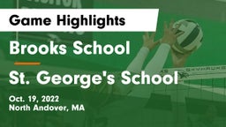 Brooks School vs St. George's School Game Highlights - Oct. 19, 2022