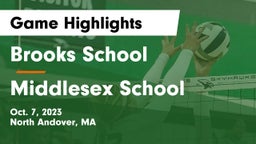 Brooks School vs Middlesex School Game Highlights - Oct. 7, 2023