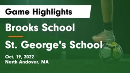 Brooks School vs St. George's School Game Highlights - Oct. 19, 2022