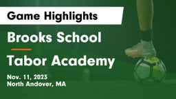 Brooks School vs Tabor Academy Game Highlights - Nov. 11, 2023