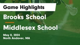 Brooks School vs Middlesex School Game Highlights - May 8, 2024