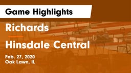 Richards  vs Hinsdale Central  Game Highlights - Feb. 27, 2020