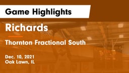 Richards  vs Thornton Fractional South  Game Highlights - Dec. 10, 2021