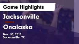 Jacksonville  vs Onalaska  Game Highlights - Nov. 30, 2018