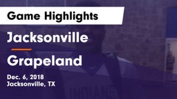 Jacksonville  vs Grapeland  Game Highlights - Dec. 6, 2018