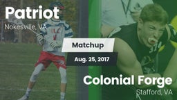 Matchup: Patriot   vs. Colonial Forge  2017
