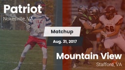 Matchup: Patriot   vs. Mountain View  2017