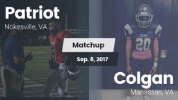 Matchup: Patriot   vs. Colgan  2017
