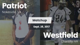 Matchup: Patriot   vs. Westfield  2017