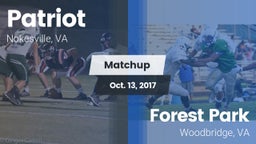 Matchup: Patriot   vs. Forest Park  2017