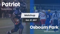 Matchup: Patriot   vs. Osbourn Park  2017