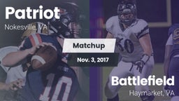 Matchup: Patriot   vs. Battlefield  2017
