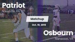 Matchup: Patriot   vs. Osbourn  2019