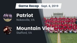 Recap: Patriot   vs. Mountain View  2019