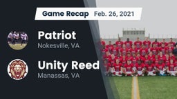 Recap: Patriot   vs. Unity Reed  2021