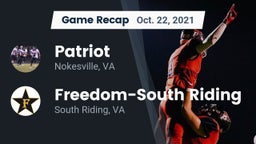 Recap: Patriot   vs. Freedom-South Riding  2021