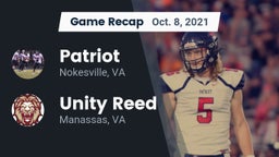 Recap: Patriot   vs. Unity Reed  2021