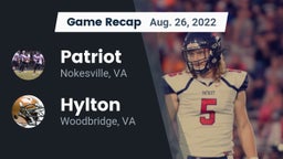 Recap: Patriot   vs. Hylton  2022