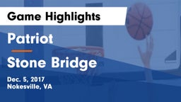 Patriot   vs Stone Bridge  Game Highlights - Dec. 5, 2017