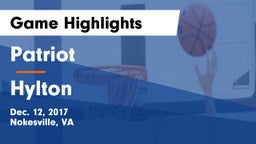 Patriot   vs Hylton  Game Highlights - Dec. 12, 2017