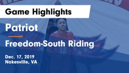 Patriot   vs Freedom-South Riding  Game Highlights - Dec. 17, 2019