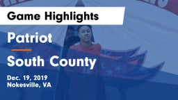 Patriot   vs South County  Game Highlights - Dec. 19, 2019