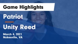 Patriot   vs Unity Reed  Game Highlights - March 4, 2021