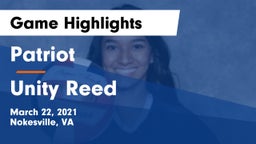 Patriot   vs Unity Reed  Game Highlights - March 22, 2021