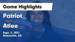 Patriot   vs Atlee  Game Highlights - Sept. 3, 2021