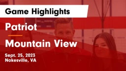 Patriot   vs Mountain View   Game Highlights - Sept. 25, 2023