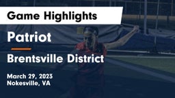 Patriot   vs Brentsville District  Game Highlights - March 29, 2023