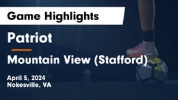 Patriot   vs Mountain View (Stafford) Game Highlights - April 5, 2024