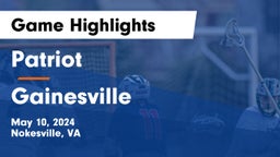 Patriot   vs Gainesville  Game Highlights - May 10, 2024