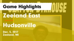 Zeeland East  vs Hudsonville  Game Highlights - Dec. 5, 2017