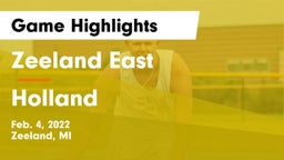 Zeeland East  vs Holland  Game Highlights - Feb. 4, 2022