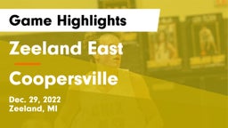 Zeeland East  vs Coopersville  Game Highlights - Dec. 29, 2022