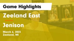 Zeeland East  vs Jenison   Game Highlights - March 6, 2023