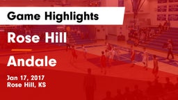 Rose Hill  vs Andale  Game Highlights - Jan 17, 2017