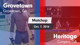 Matchup: Grovetown High vs. Heritage  2016