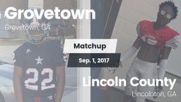Matchup: Grovetown High vs. Lincoln County  2017