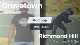 Matchup: Grovetown High vs. Richmond Hill  2017