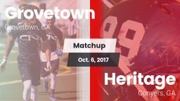 Matchup: Grovetown High vs. Heritage  2017
